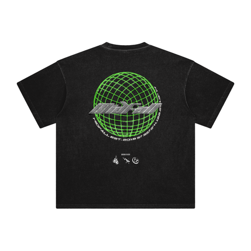 MidFall Home Base Coordinates Enzyme Washed T-Shirt