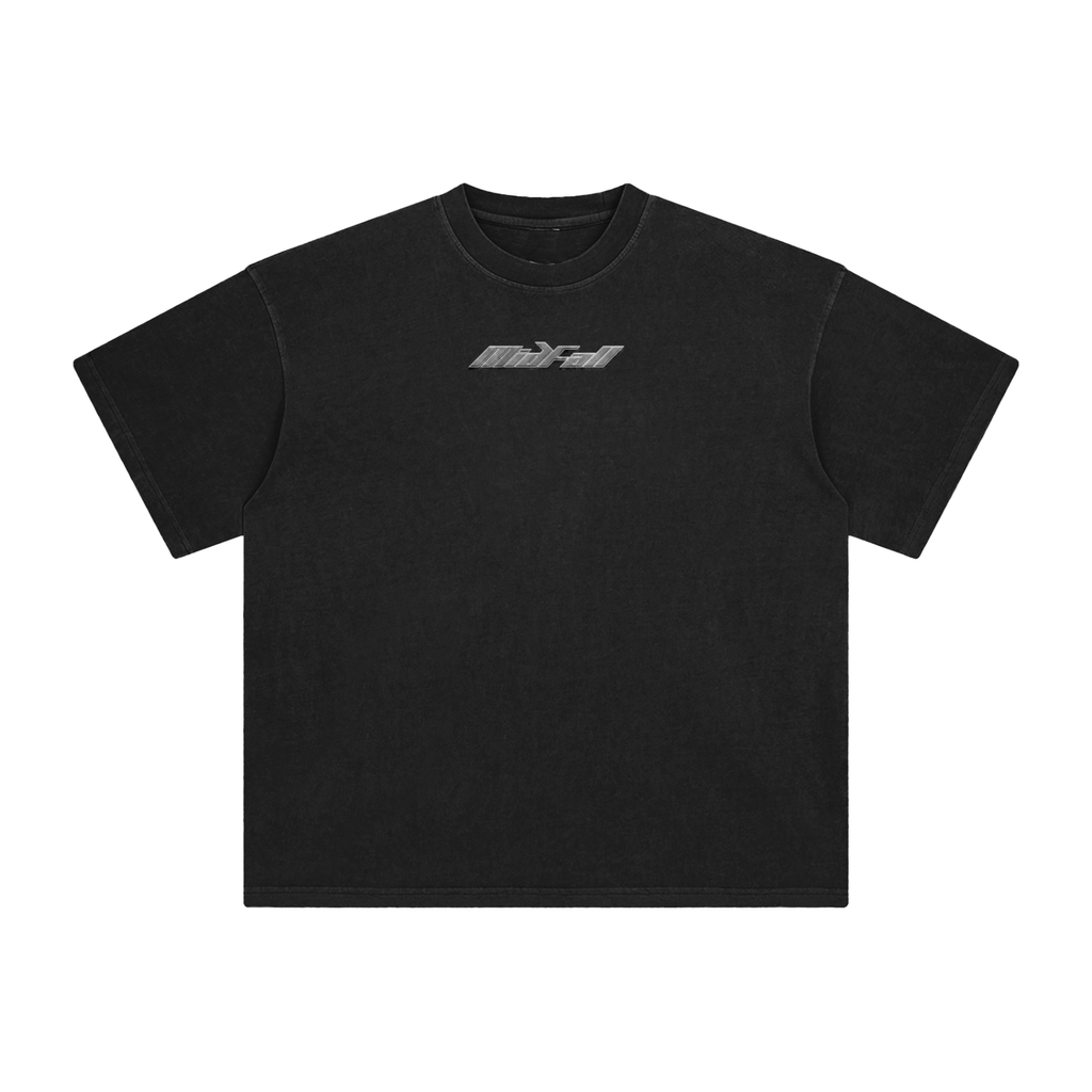 MidFall Home Base Coordinates Enzyme Washed T-Shirt